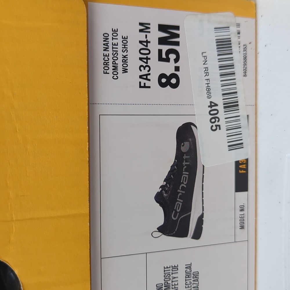 Carhartt Force nano composite toe work shoe size 8.5 - Picture 3 of 13